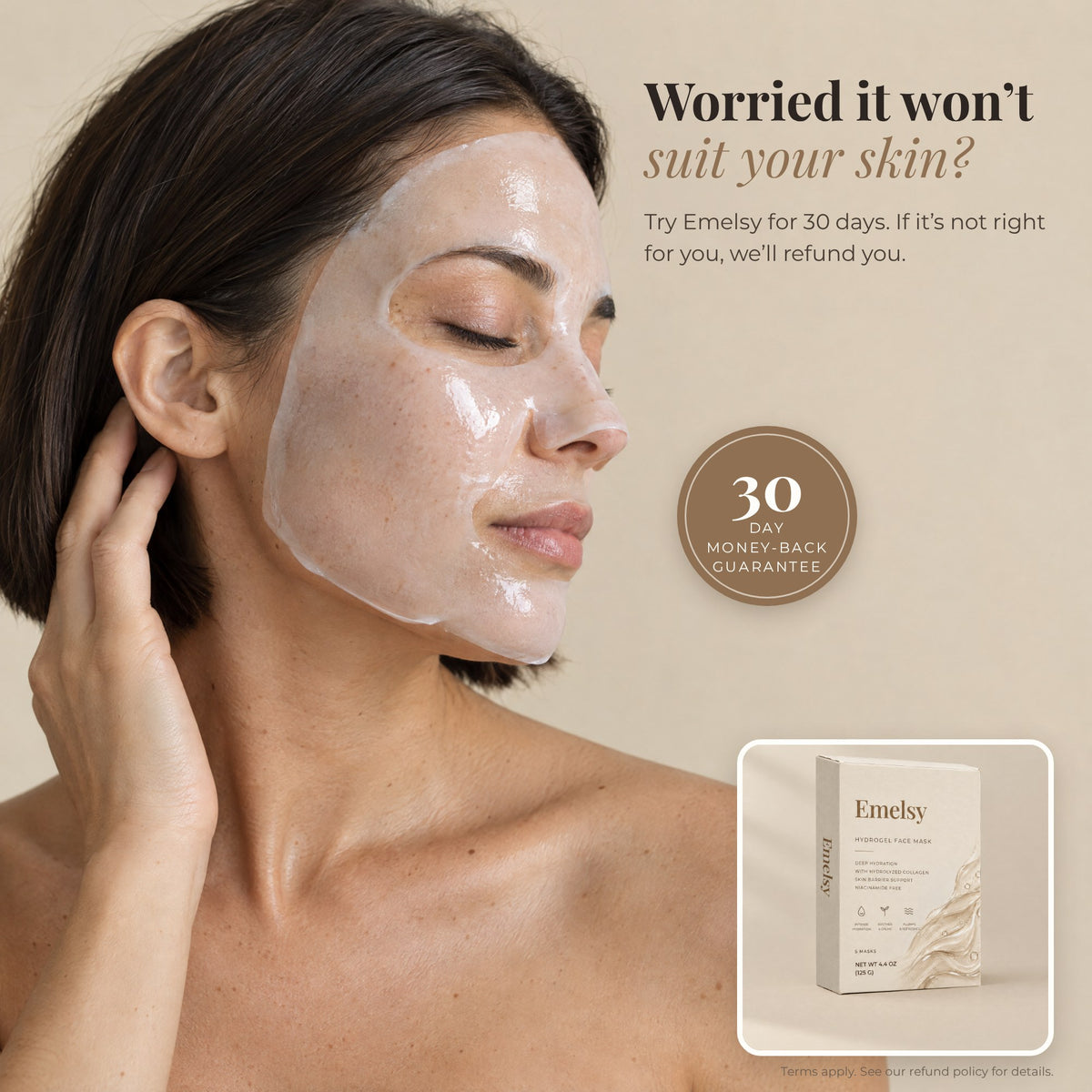 Emelsy 30-day money-back guarantee